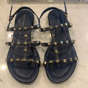 Marc fisher rock stud sandal navy 8